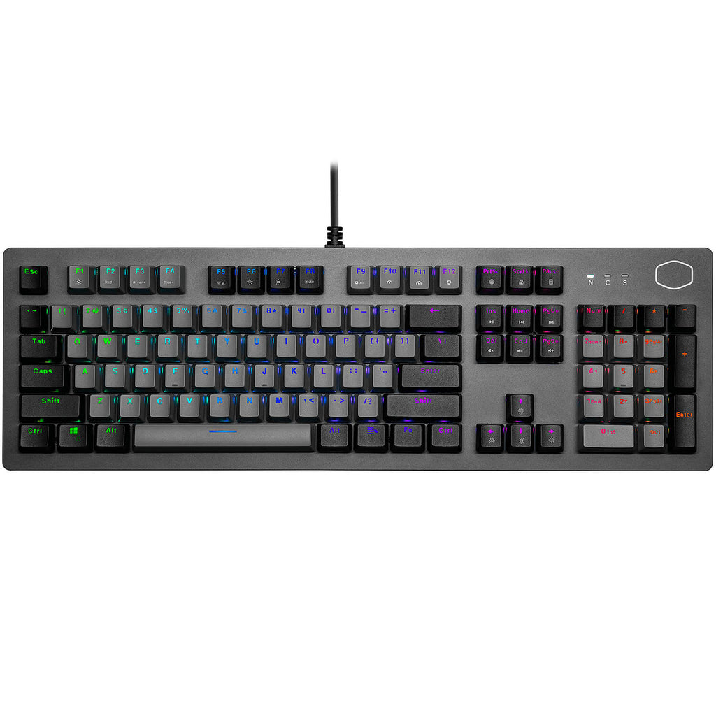 מקלדת גיימינג מכאנית Cooler Master CK352 Brown Switch עברית/אנגלית