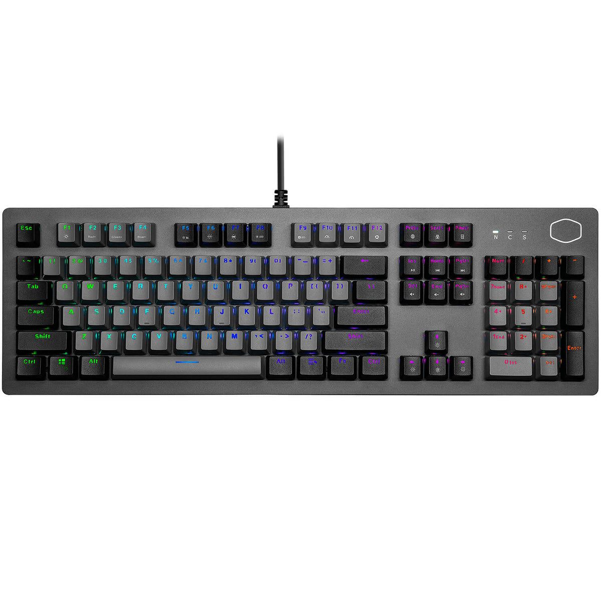 מקלדת גיימינג מכאנית Cooler Master CK352 Brown Switch עברית/אנגלית