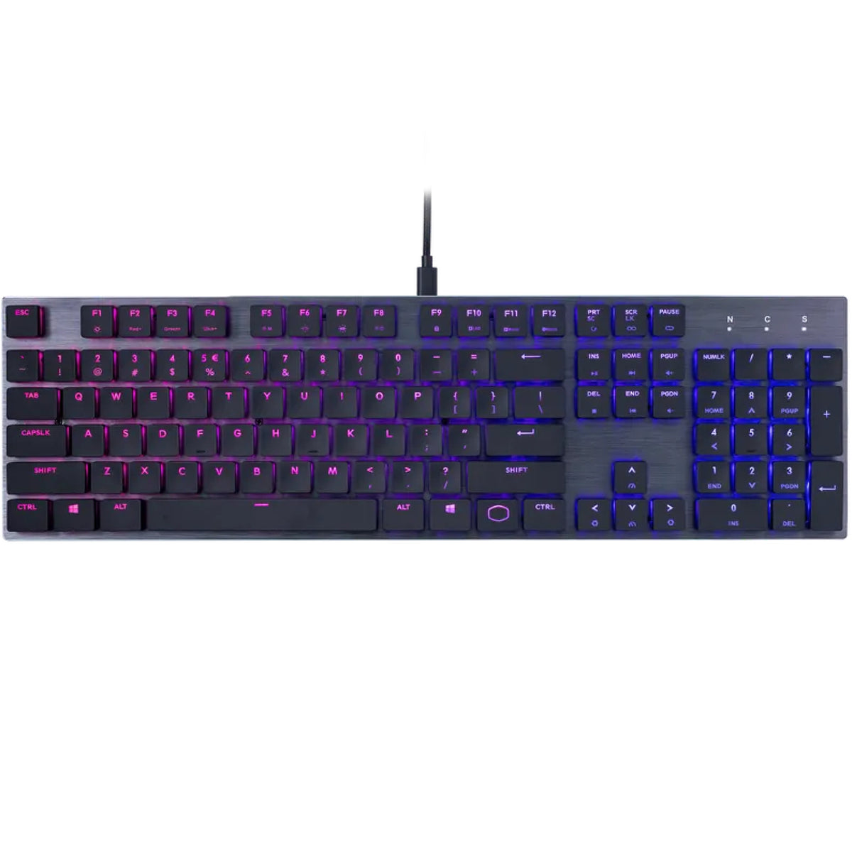 מקלדת גיימינג מכאנית Cooler Master SK650 RGB עברית/אנגלית