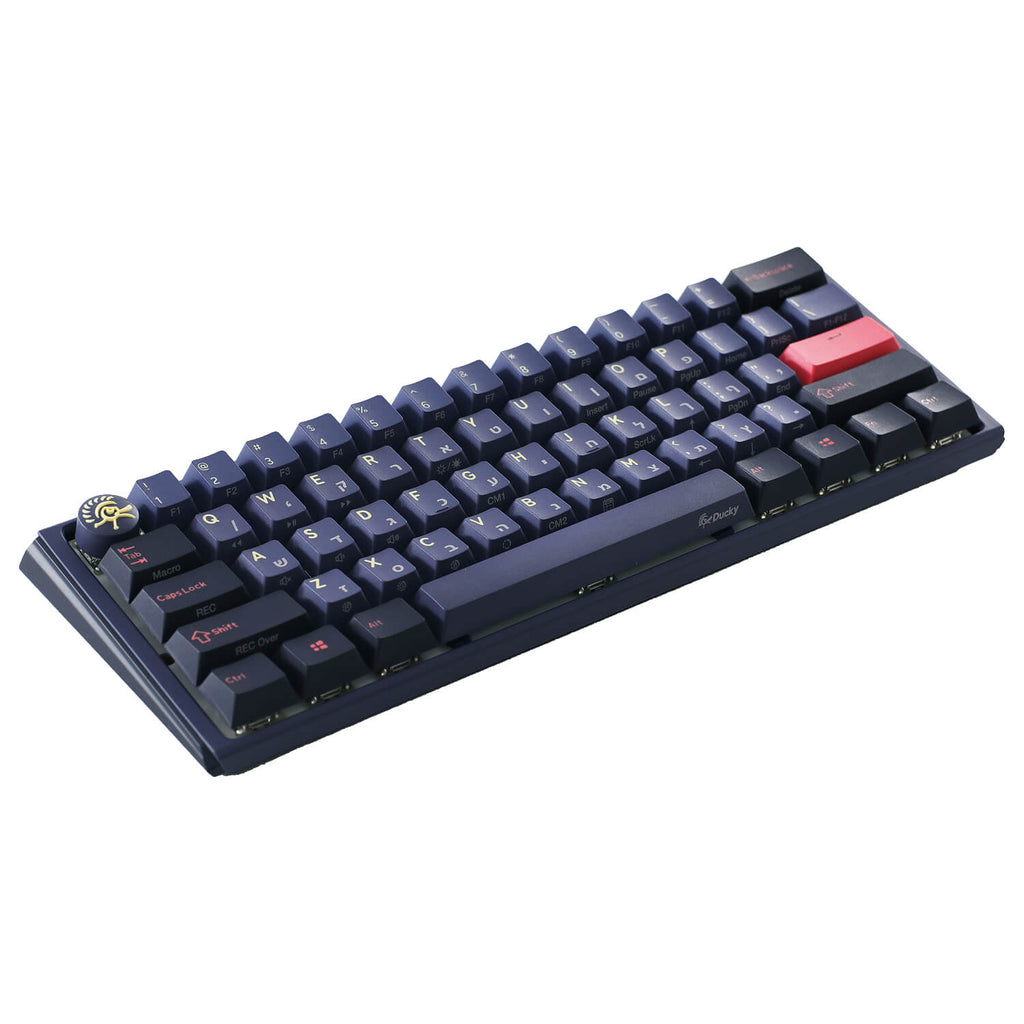 מקלדת מכנית Ducky One 3 Mini Cosmic Cherry MX Silver עברית/אנגלית