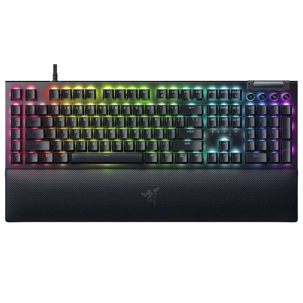 מקלדת גיימינג Razer BlackWidow V4 Green Switch Black