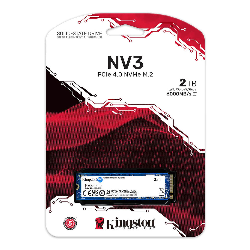 כונן SSD Kingston NV3 2TB NVMe PCIe 4.0 M.2