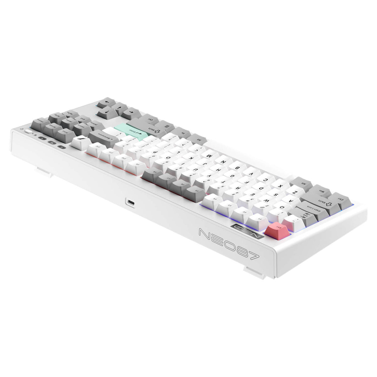 מקלדת גיימינג מכאנית 1StPlayer NEO87 RGB Frostwave