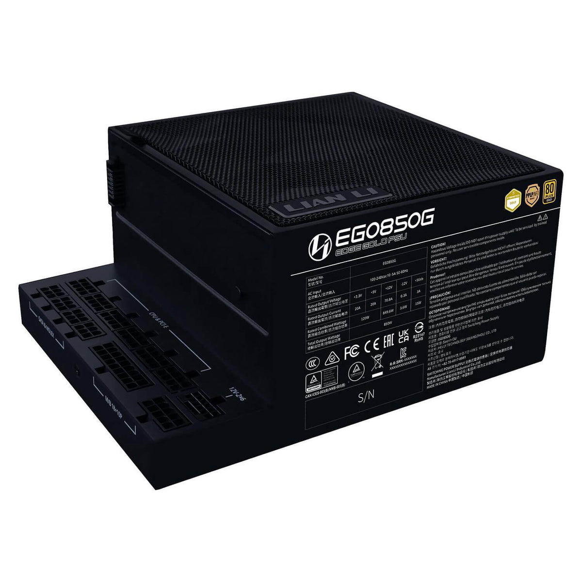 ספק כוח Lian Li EDGE 850W Gold שחור