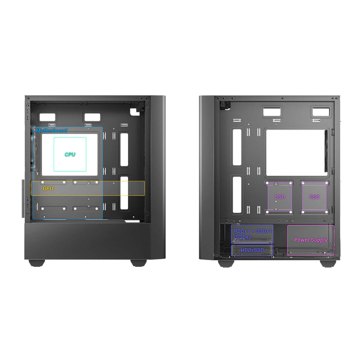 מארז מחשב Antec NX500M ARGB Elite