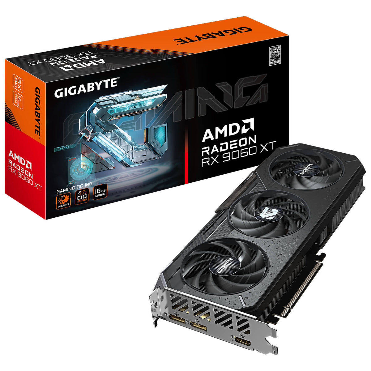 GIGABYTE Radeon RX 9060 XT GAMING OC 16GB