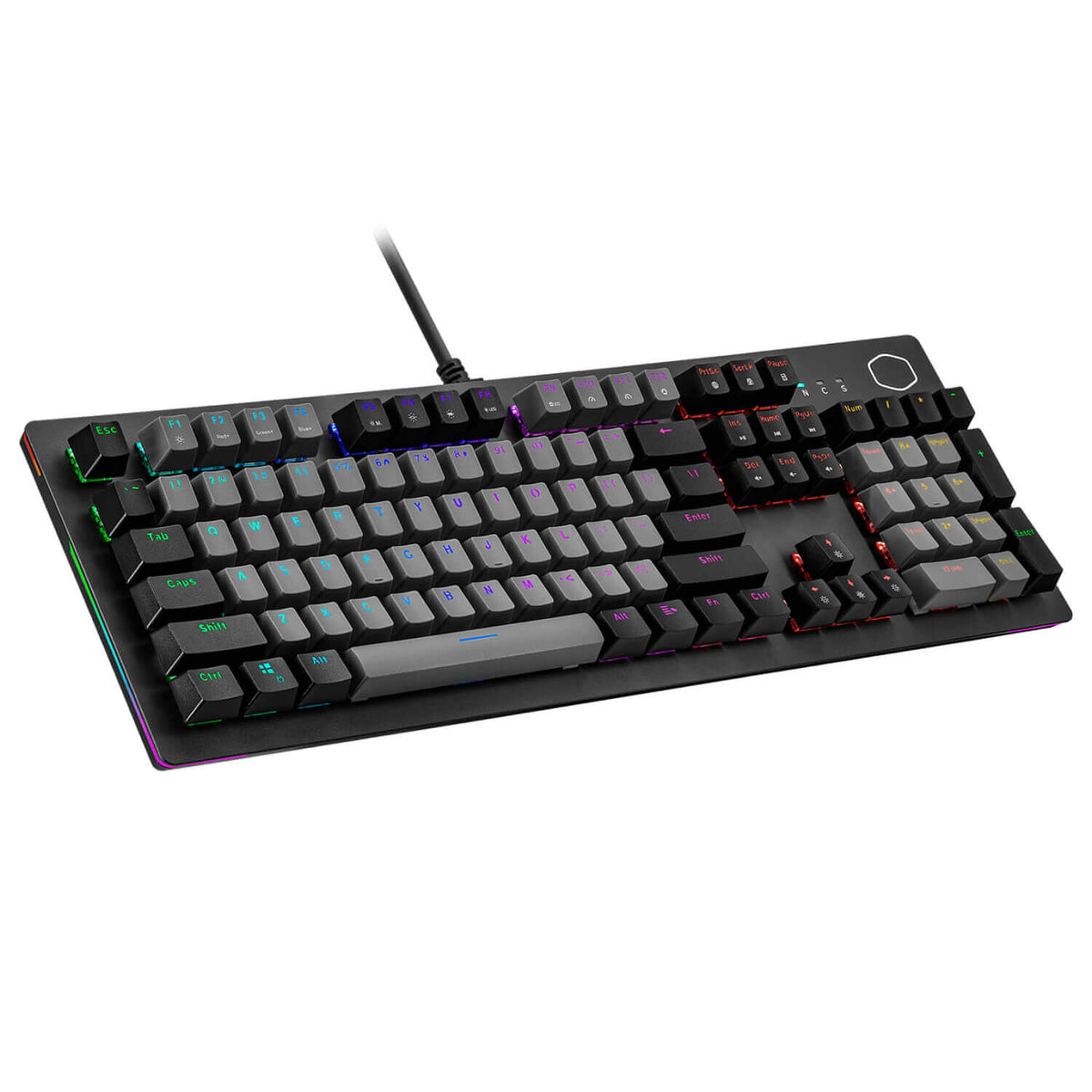 מקלדת גיימינג מכאנית Cooler Master CK352 Brown Switch עברית/אנגלית