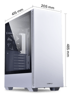 מארז מחשב Lian Li LANCOOL 205 לבן