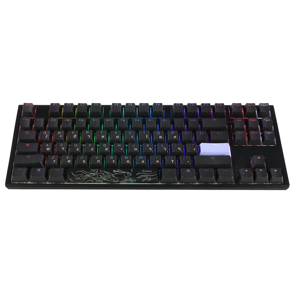 מקלדת מכנית Ducky One 3 TKL Cherry MX Brown עברית/אנגלית