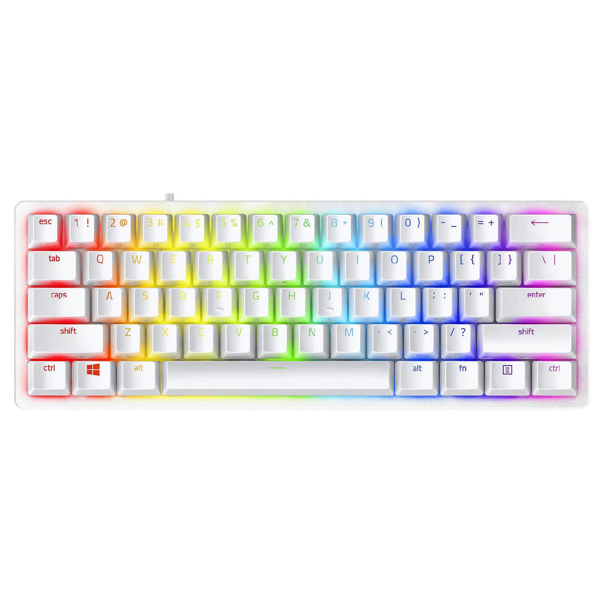 מקלדת גיימינג Razer Huntsman Mini 60% Optical White