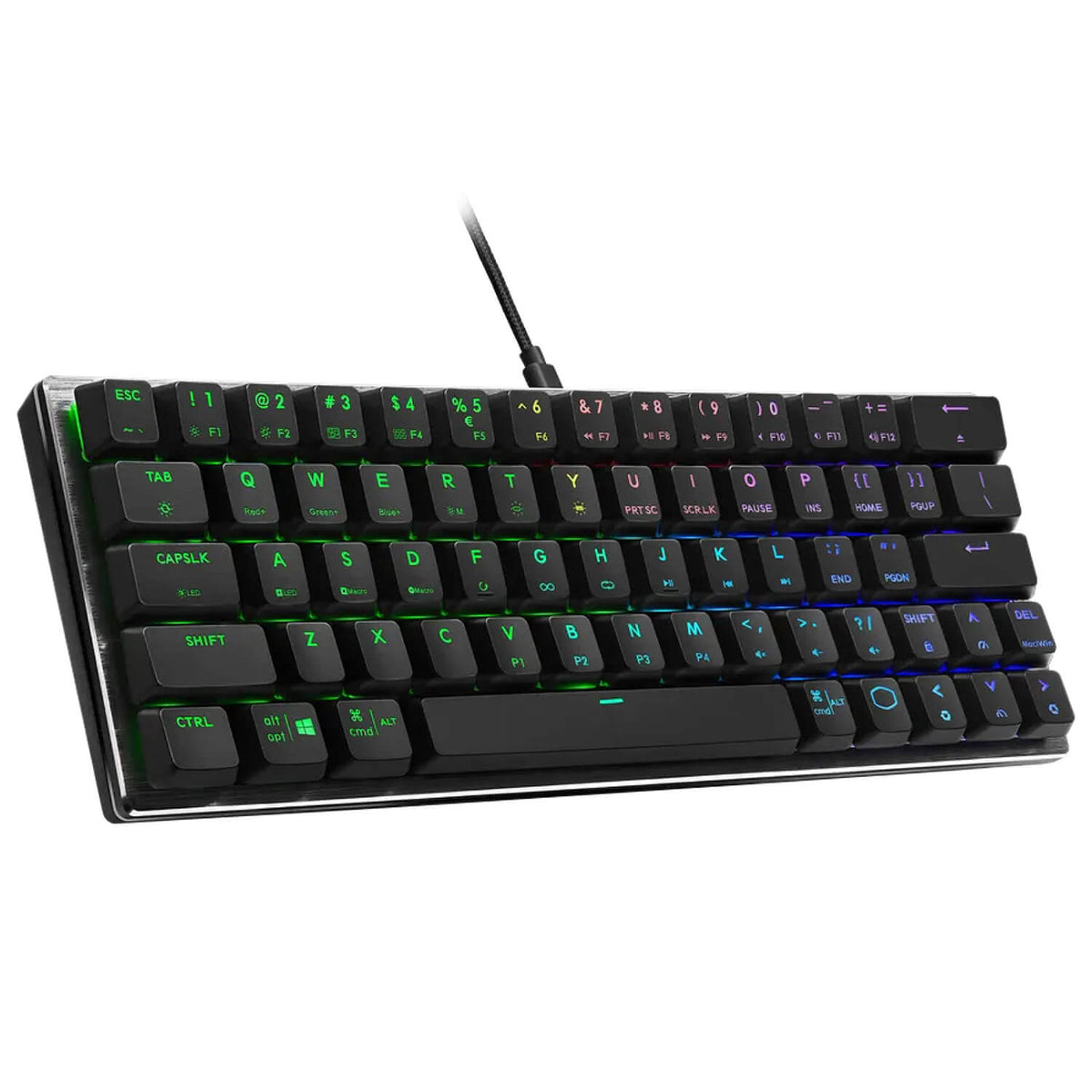 מקלדת גיימינג מכאנית Cooler Master SK620 Brown Switch עברית/אנגלית
