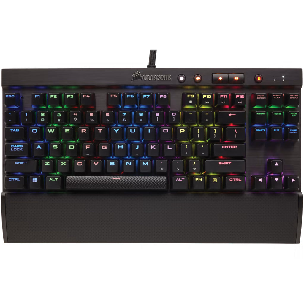 מקלדת גיימינג מכאנית Corsair K65 LUX RGB Cherry MX Red עברית/אנגלית