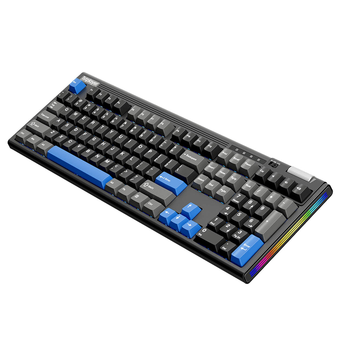 מקלדת גיימינג מכאנית אלחוטית 1StPlayer NEO108 Midnight Blue
